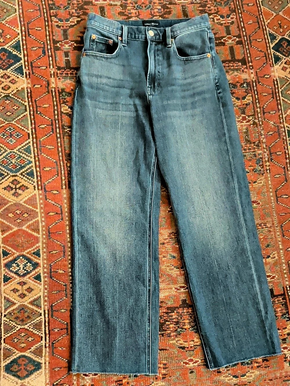 Lucky Brand Straight Leg Jeans Blue Waist 28